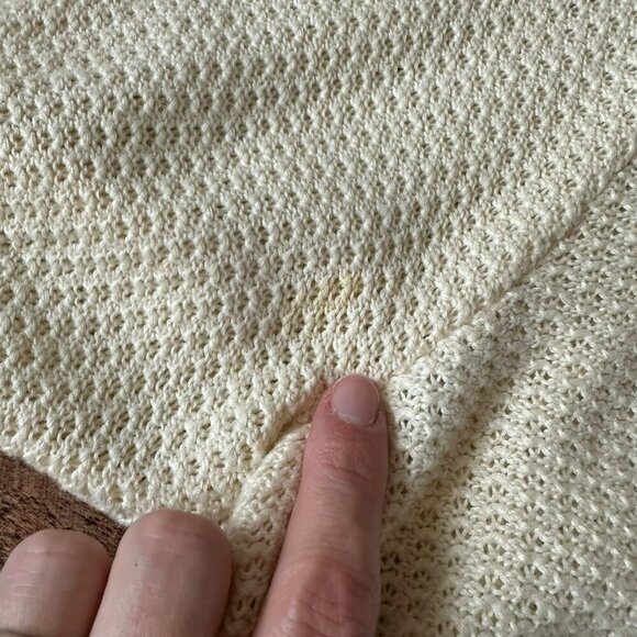 Vintage Alfred Dunner Floral Knit Cardigan Sweater L - Picture 4 of 8